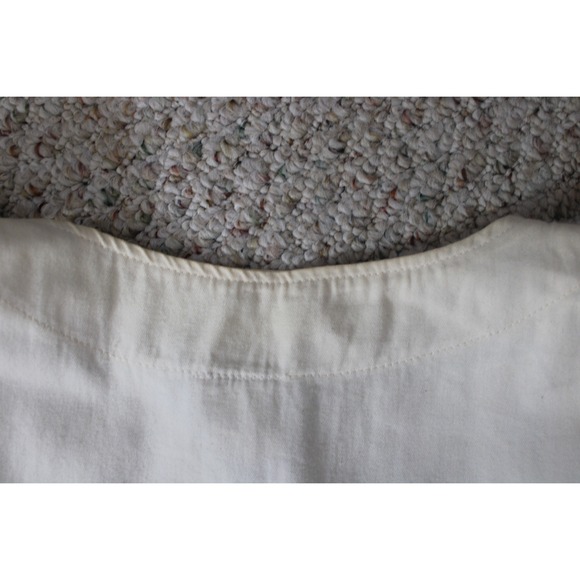 Frans Cream Cotton Vest Lace Pearl Detail Cottagecore Boho Y2K Size L - Picture 8 of 11